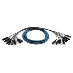 Whirlwind Medusa Multitrack AudioSnake -  4 XLRF to 4 XLRM  50 ft  W04PR